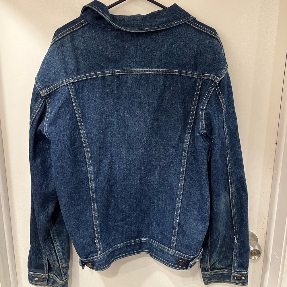 denim jacket with gold accents - Picture 2 of 3